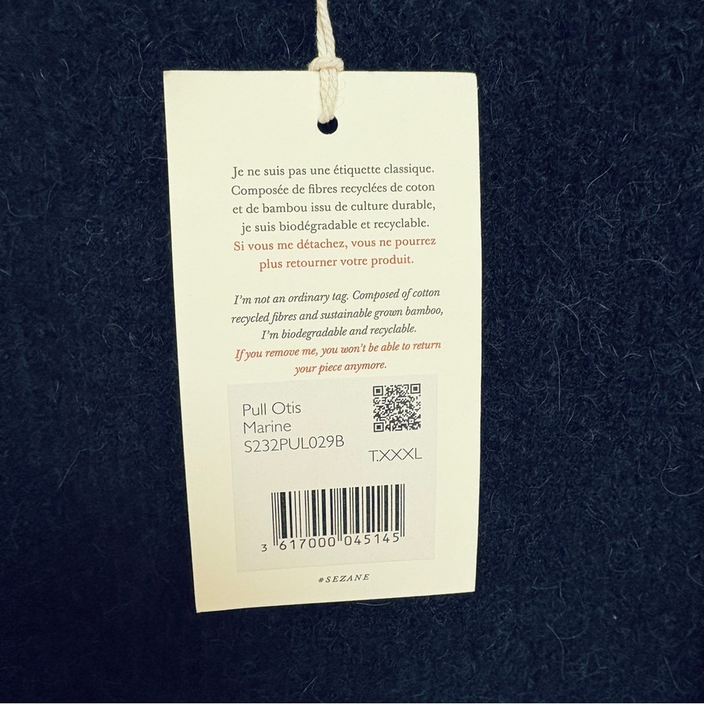 NWT Sezane Sweater Otis Jumper, Alpaca, XXXL - Picture 4 of 12